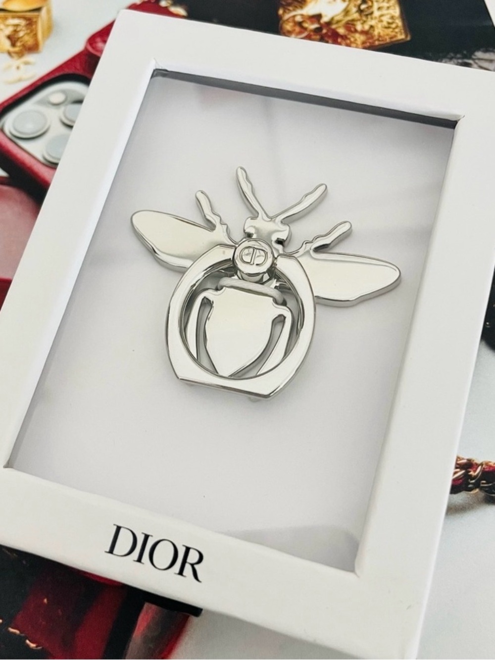 DIOR Silver Bee Smartphone Accessory